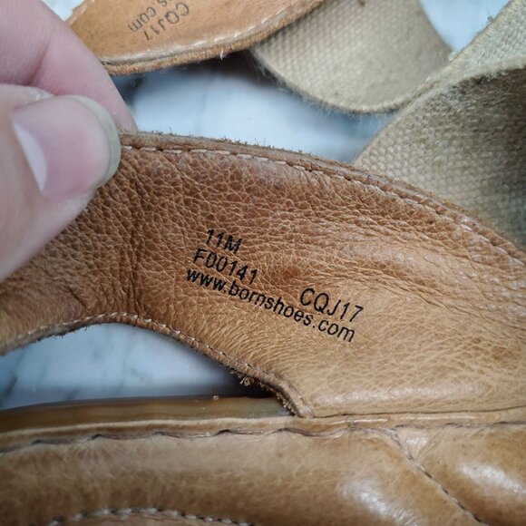 Born Shoes Womens Size 11 Brown Leather Parson Sandals *Read* - Picture 3 of 10